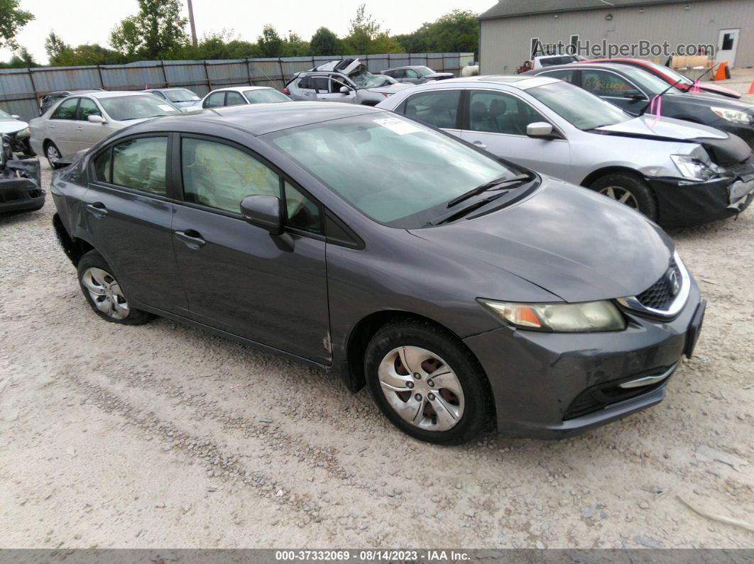 2014 Honda Civic Sedan Lx Gray vin: 19XFB2F54EE018681