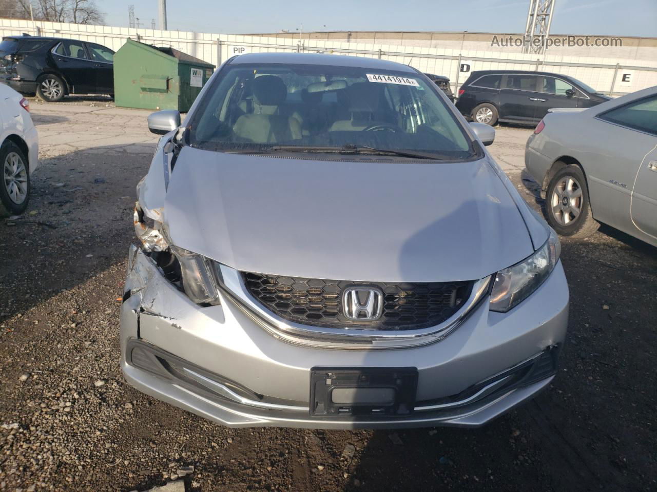 2014 Honda Civic Lx Silver vin: 19XFB2F54EE043452