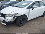 2014 Honda Civic Lx White vin: 19XFB2F54EE059909