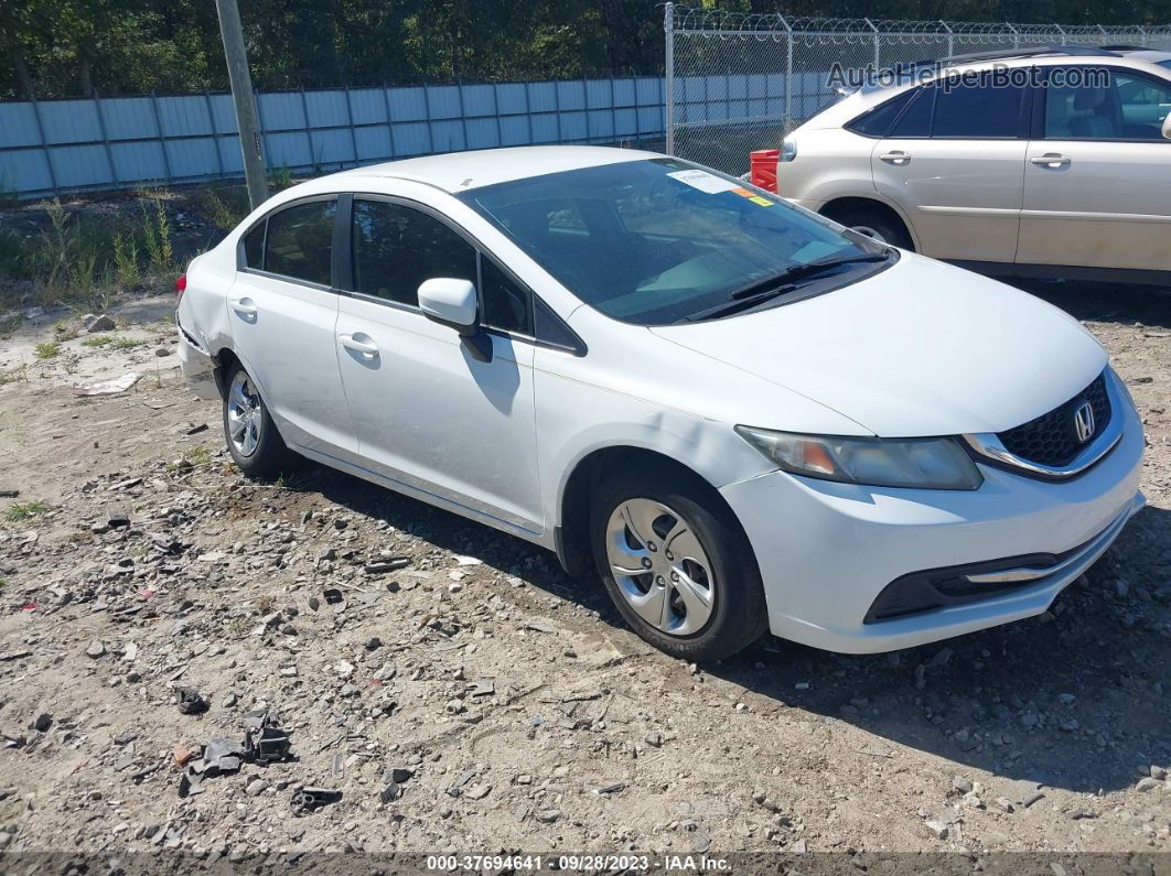 2014 Honda Civic Sedan Lx White vin: 19XFB2F54EE063622