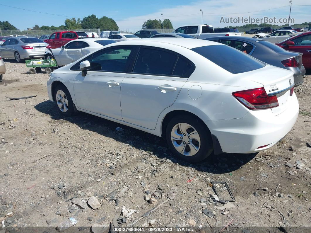 2014 Honda Civic Sedan Lx White vin: 19XFB2F54EE063622