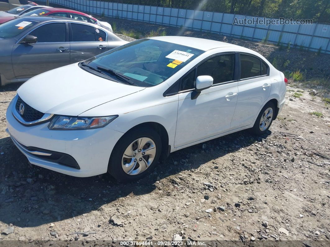 2014 Honda Civic Sedan Lx White vin: 19XFB2F54EE063622