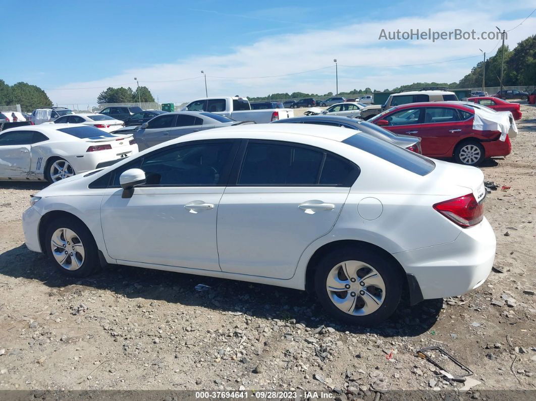 2014 Honda Civic Sedan Lx White vin: 19XFB2F54EE063622