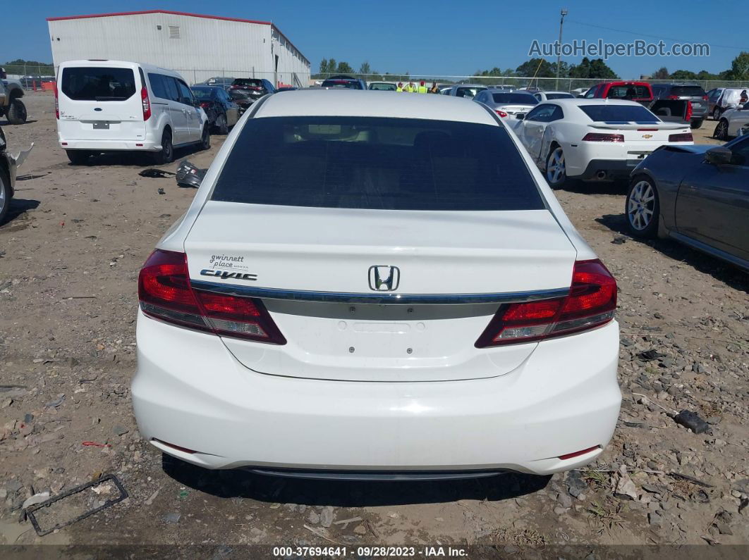 2014 Honda Civic Sedan Lx White vin: 19XFB2F54EE063622