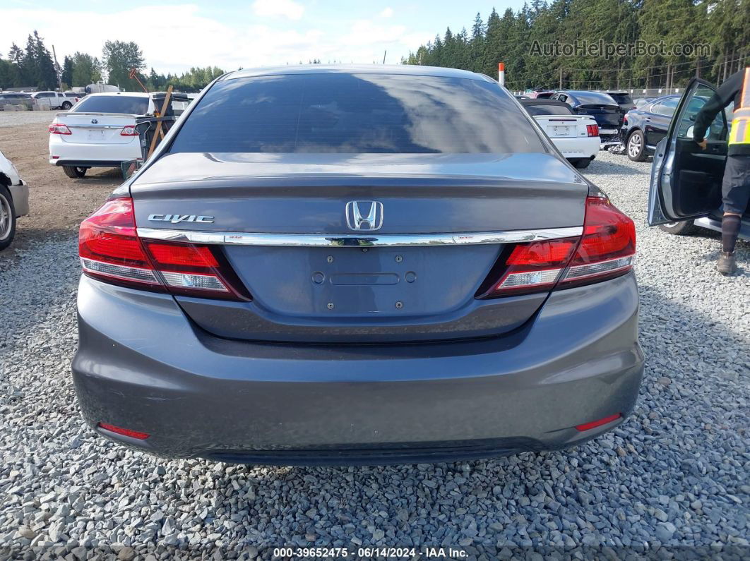 2014 Honda Civic Lx Gray vin: 19XFB2F54EE200543