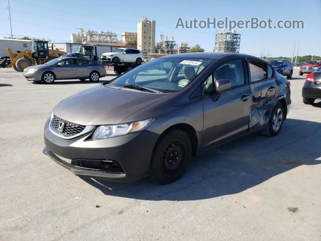 2014 Honda Civic Lx Gray vin: 19XFB2F54EE218220