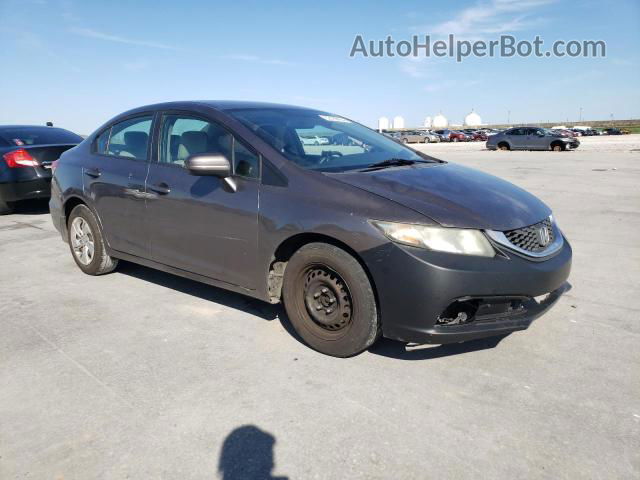 2014 Honda Civic Lx Gray vin: 19XFB2F54EE218220