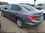 2014 Honda Civic Sedan Lx Gray vin: 19XFB2F54EE267031