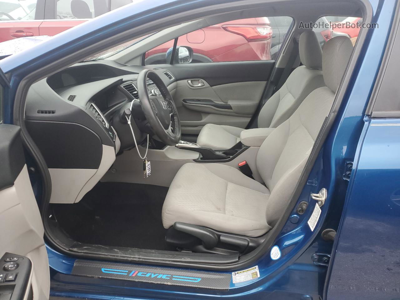 2015 Honda Civic Lx Синий vin: 19XFB2F54FE013160