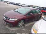 2015 Honda Civic Sedan Lx Burgundy vin: 19XFB2F54FE037104