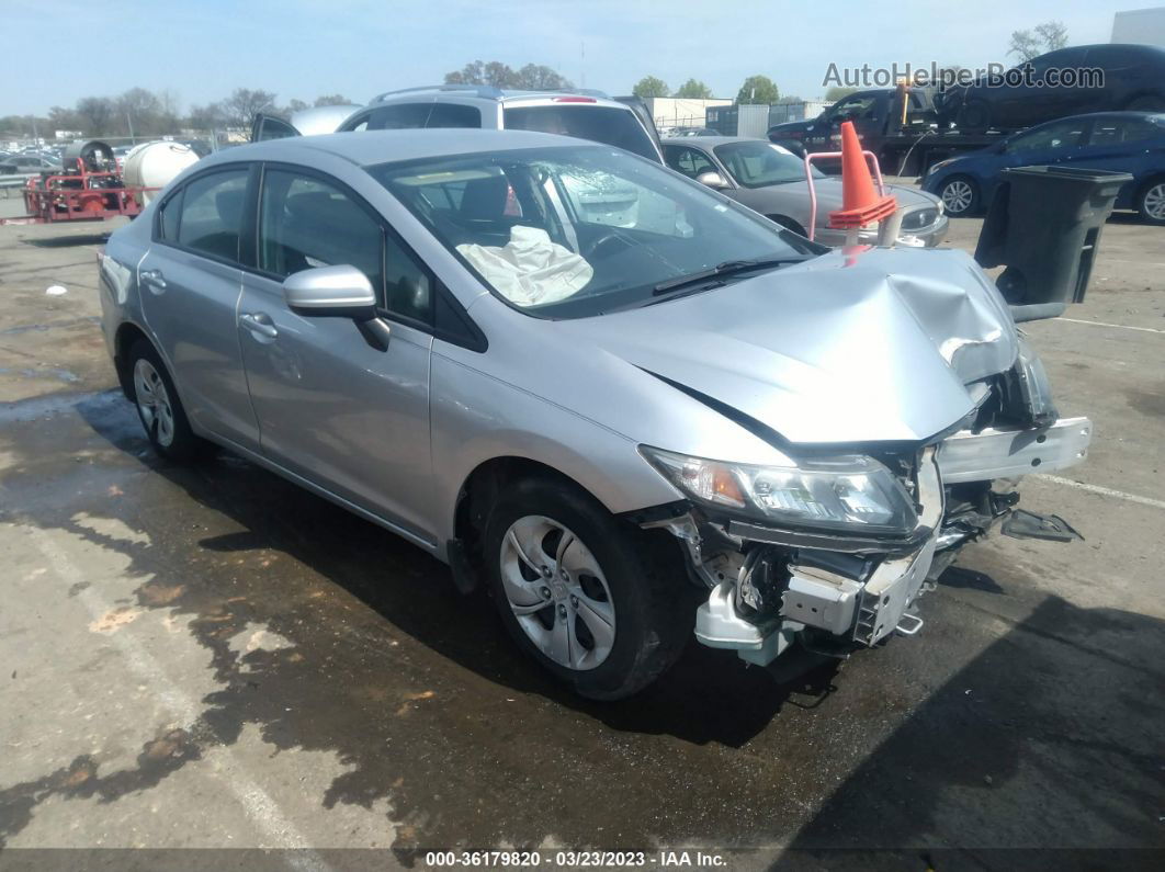 2015 Honda Civic Lx Silver vin: 19XFB2F54FE084312