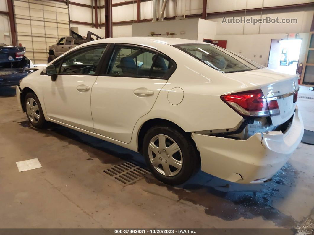 2015 Honda Civic Lx White vin: 19XFB2F54FE118166