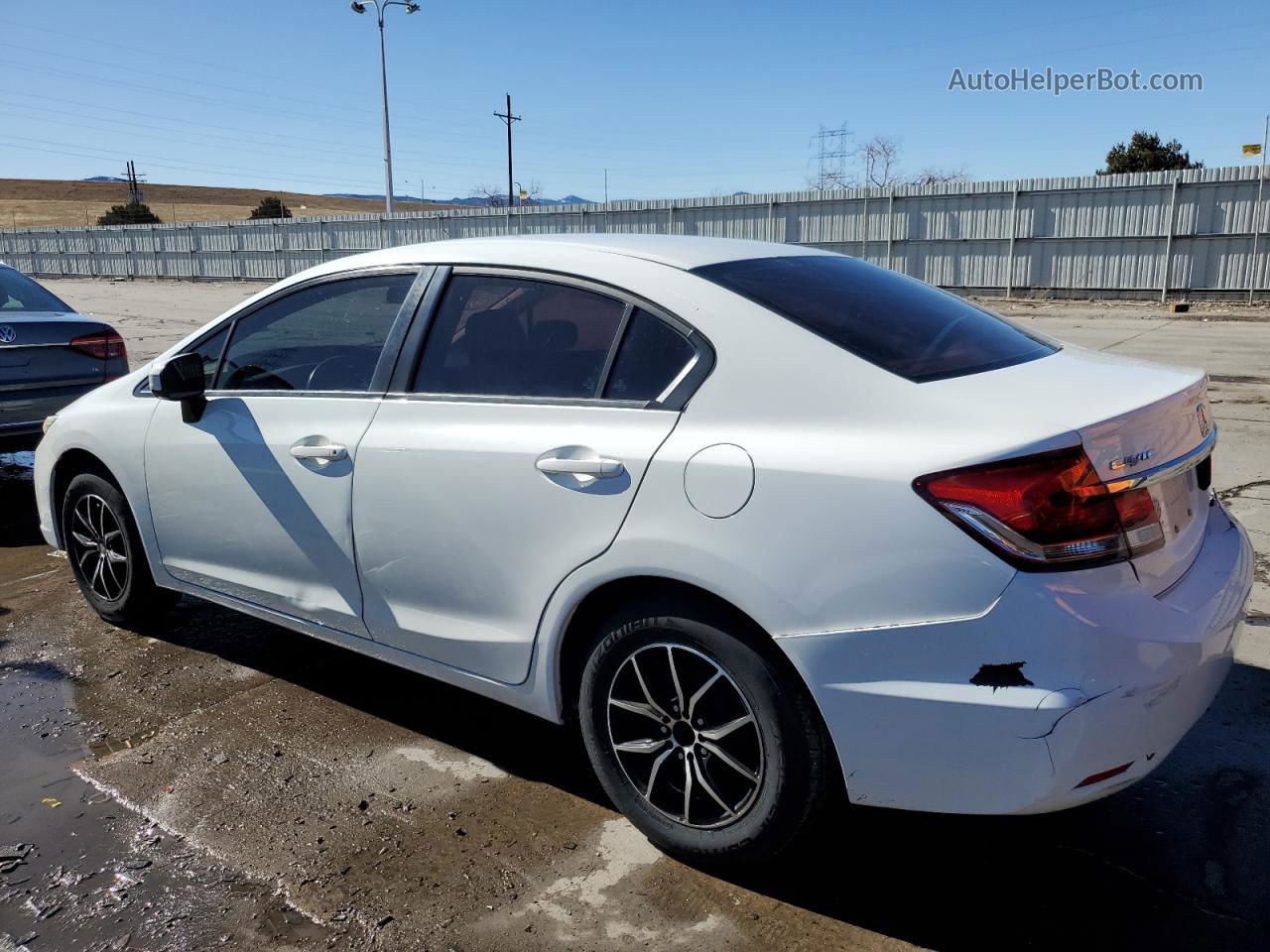 2015 Honda Civic Lx White vin: 19XFB2F54FE229087