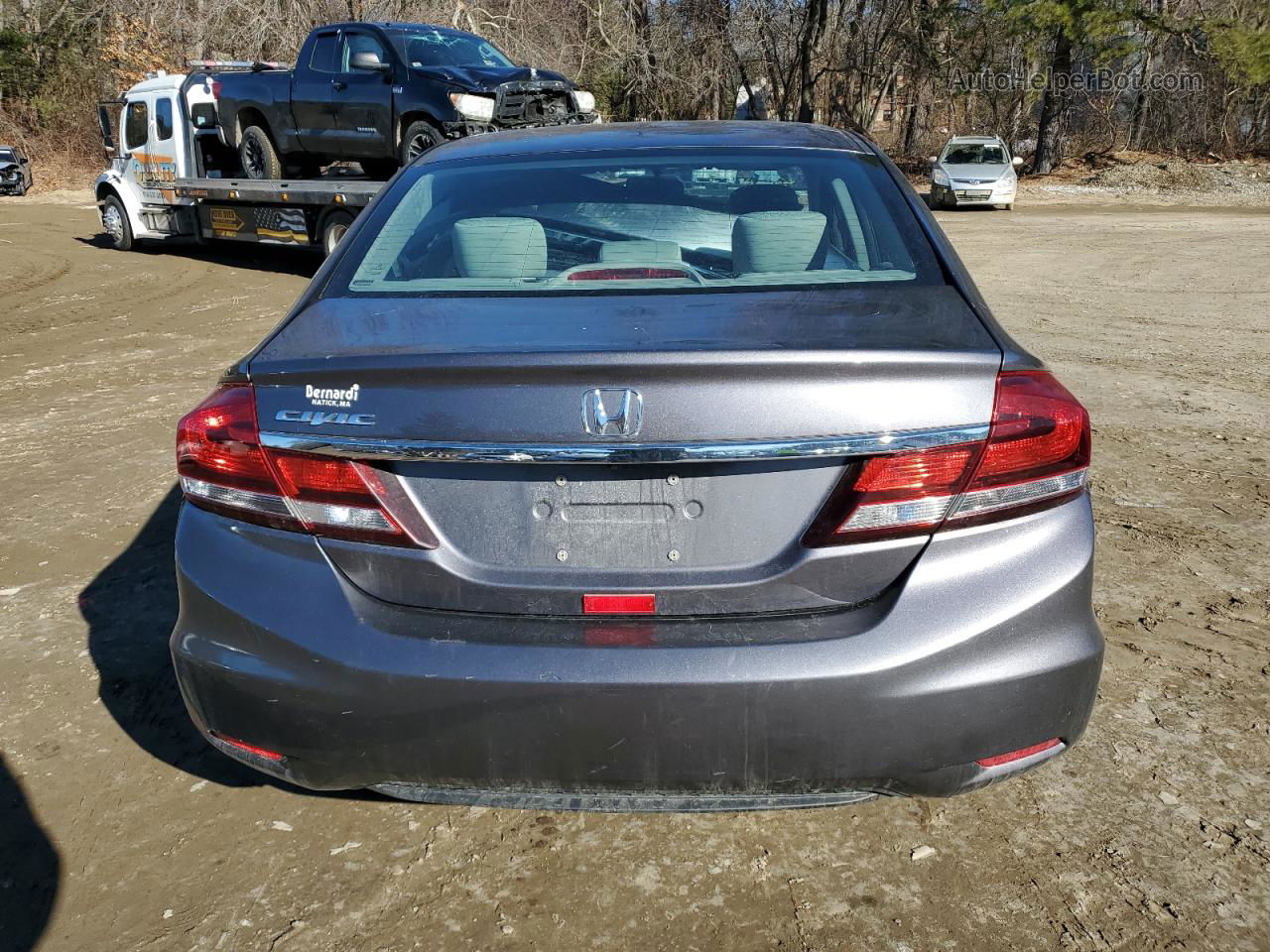 2015 Honda Civic Lx Gray vin: 19XFB2F54FE232619