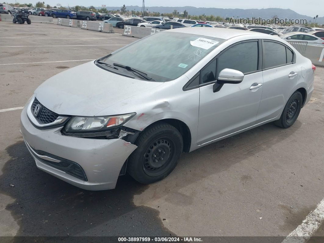 2015 Honda Civic Lx Silver vin: 19XFB2F54FE273154