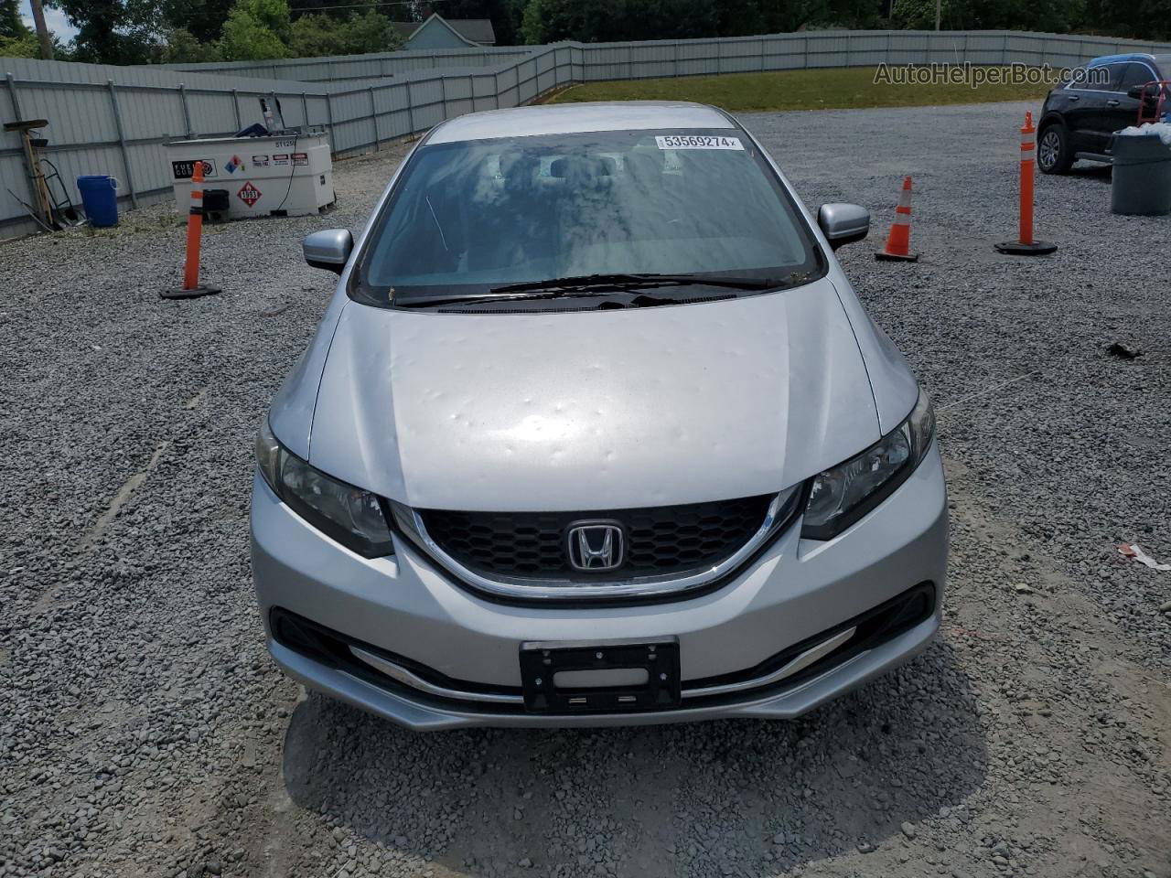 2015 Honda Civic Lx Silver vin: 19XFB2F54FE280640