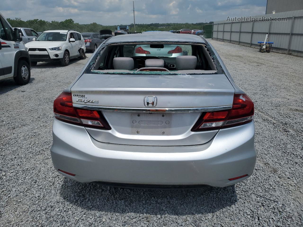 2015 Honda Civic Lx Silver vin: 19XFB2F54FE280640