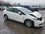 2015 Honda Civic Lx White vin: 19XFB2F54FE290780