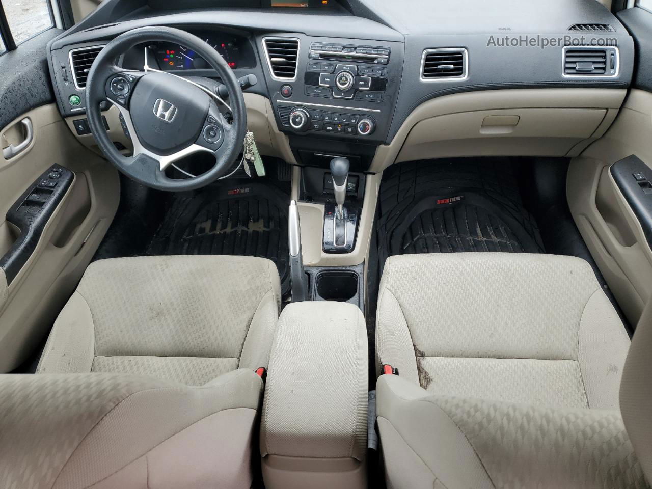 2015 Honda Civic Lx Белый vin: 19XFB2F54FE290780