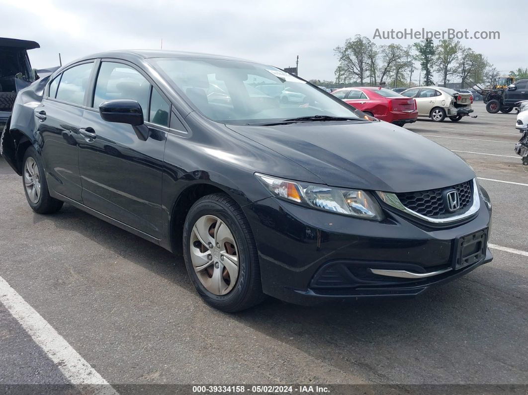 2015 Honda Civic Lx Black vin: 19XFB2F54FE700977