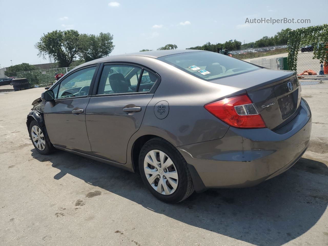 2012 Honda Civic Lx Brown vin: 19XFB2F55CE010277