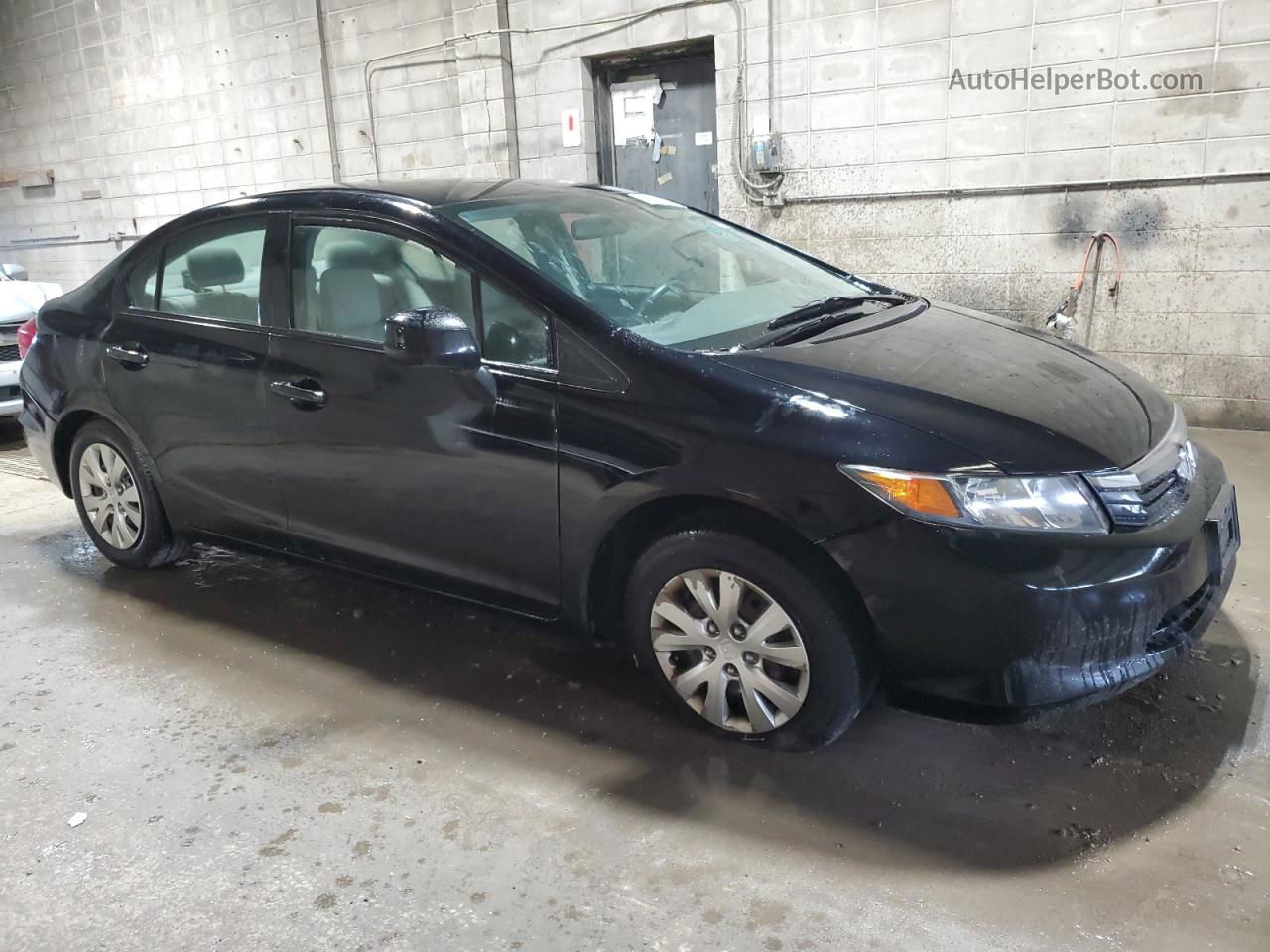 2012 Honda Civic Lx Черный vin: 19XFB2F55CE016709