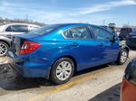 2012 Honda Civic Lx Blue vin: 19XFB2F55CE050360