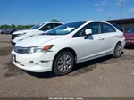 2012 Honda Civic Lx White vin: 19XFB2F55CE059754