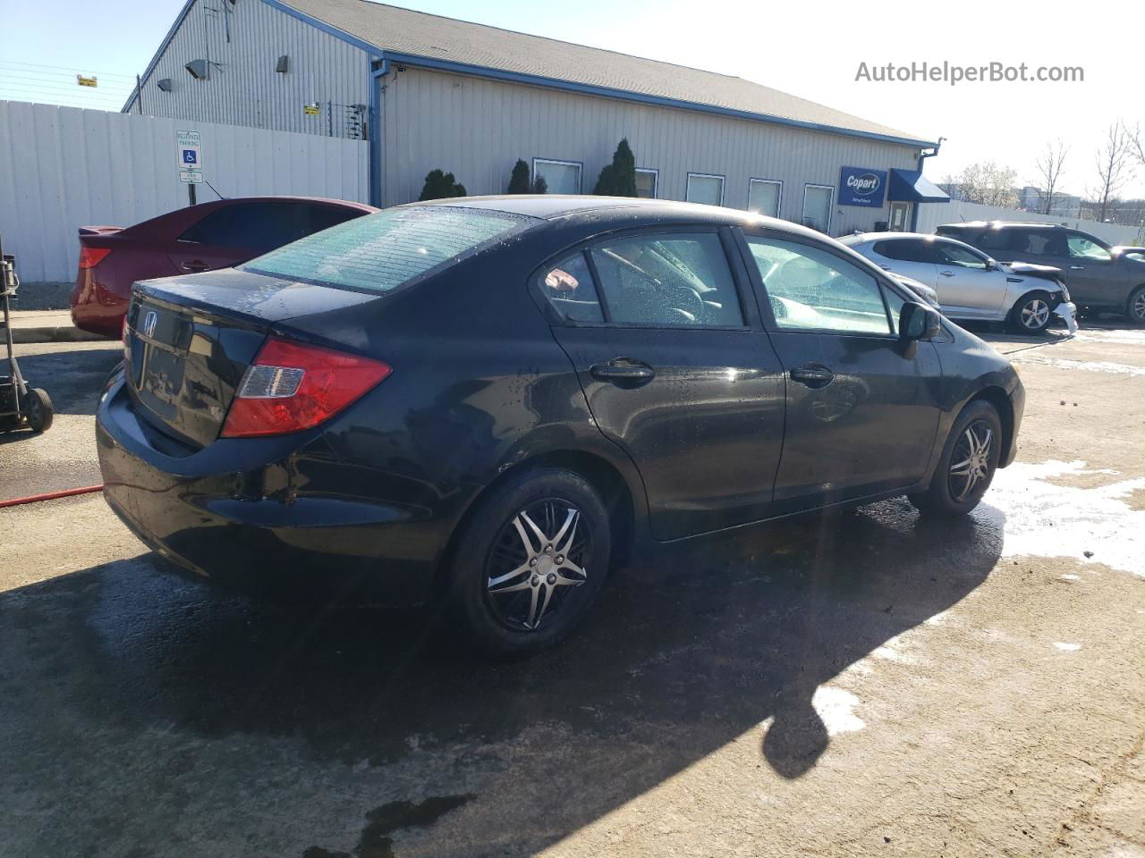 2012 Honda Civic Lx Черный vin: 19XFB2F55CE060287