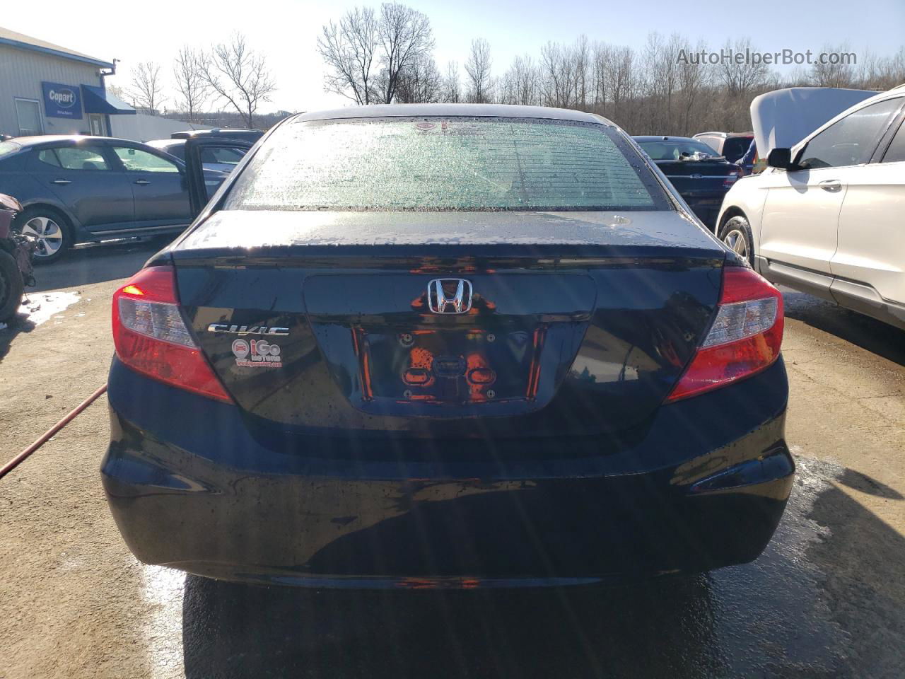 2012 Honda Civic Lx Черный vin: 19XFB2F55CE060287