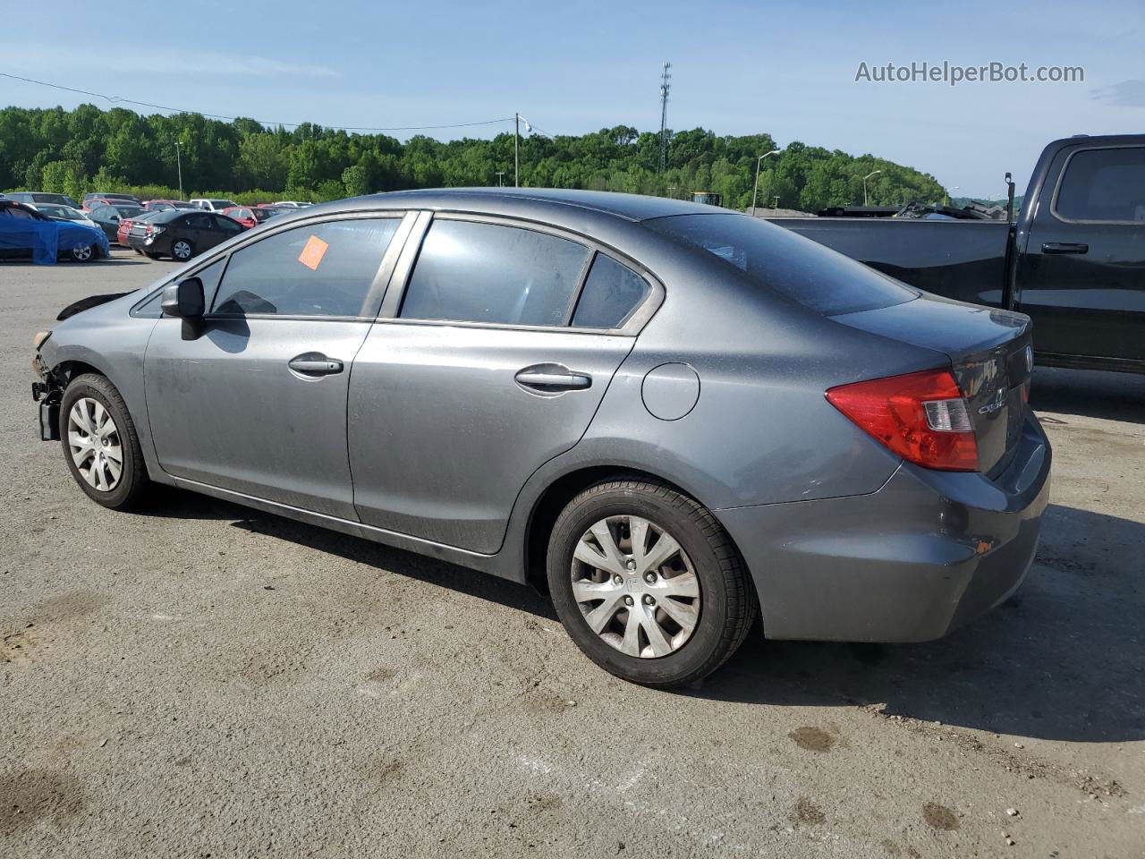 2012 Honda Civic Lx Серый vin: 19XFB2F55CE063674