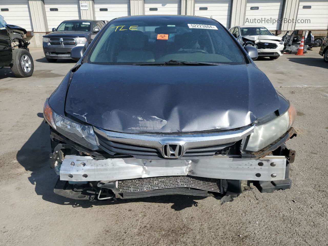 2012 Honda Civic Lx Серый vin: 19XFB2F55CE063674