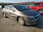 2012 Honda Civic Lx Gray vin: 19XFB2F55CE074089