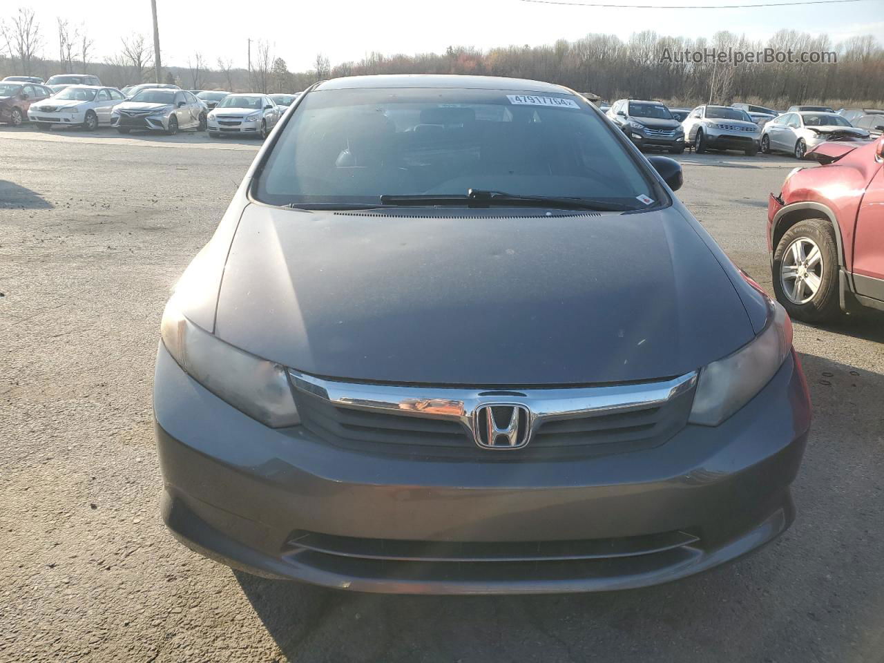 2012 Honda Civic Lx Серый vin: 19XFB2F55CE074089