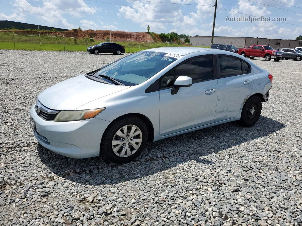 2012 Honda Civic Lx Silver vin: 19XFB2F55CE085948