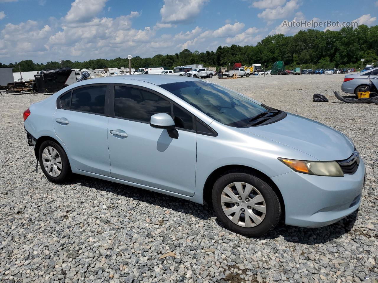 2012 Honda Civic Lx Silver vin: 19XFB2F55CE085948