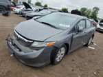 2012 Honda Civic Lx Gray vin: 19XFB2F55CE091636