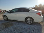 2012 Honda Civic Lx Белый vin: 19XFB2F55CE107298