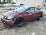 2013 Honda Civic Lx Burgundy vin: 19XFB2F55DE011494