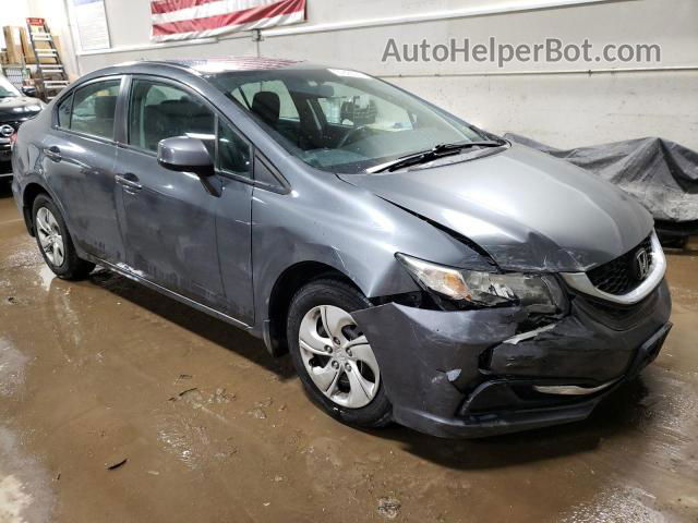 2013 Honda Civic Lx Gray vin: 19XFB2F55DE023032