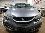 2013 Honda Civic Lx Gray vin: 19XFB2F55DE023032