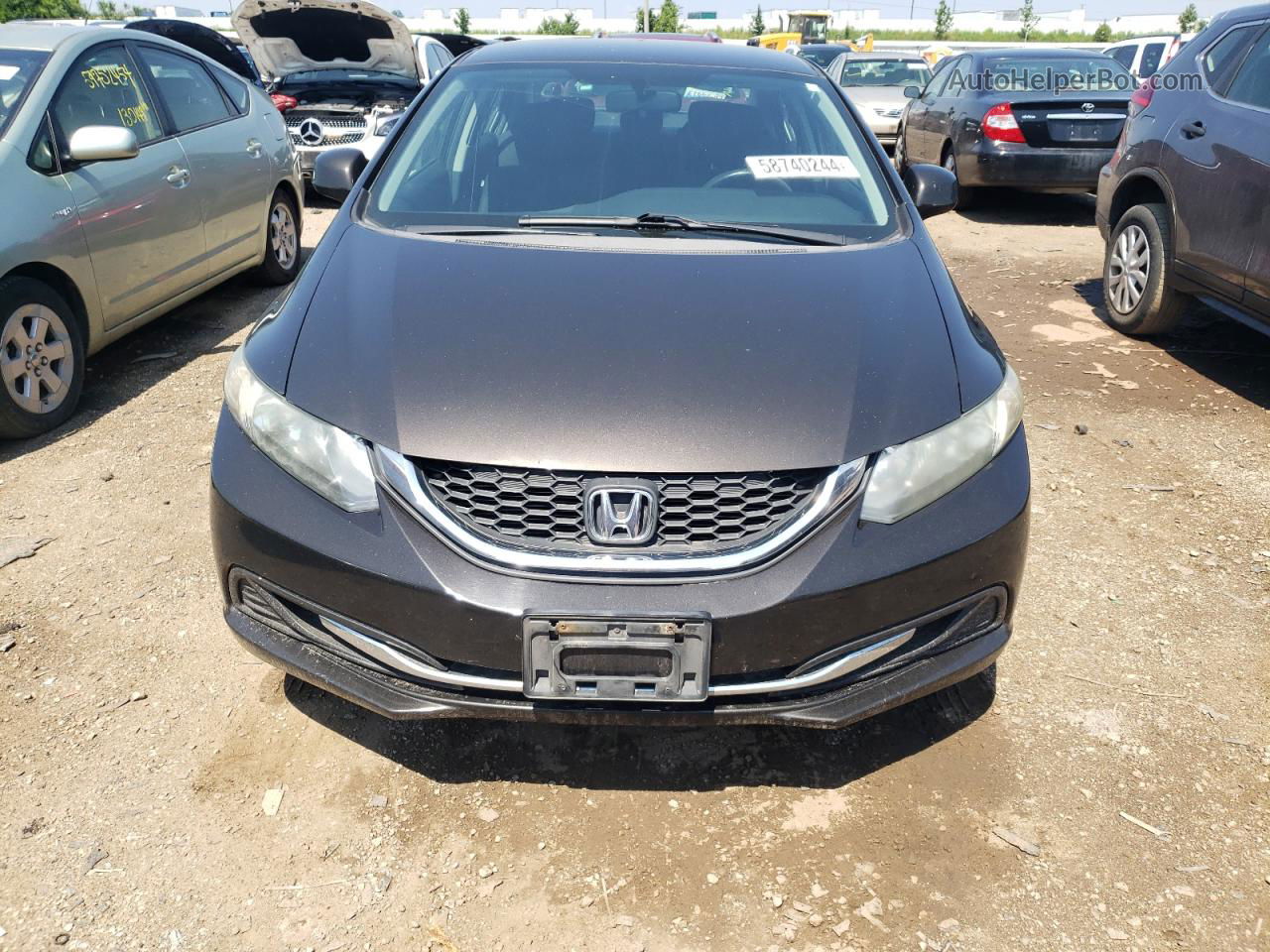 2013 Honda Civic Lx Charcoal vin: 19XFB2F55DE027694