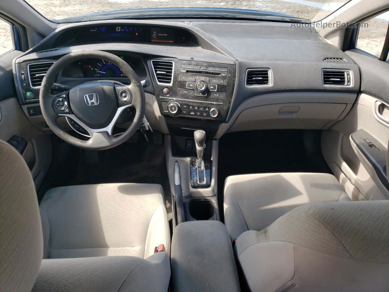 2013 Honda Civic Lx Blue vin: 19XFB2F55DE212019