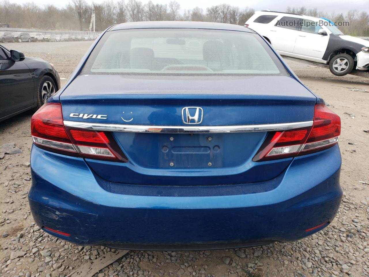 2013 Honda Civic Lx Синий vin: 19XFB2F55DE232707