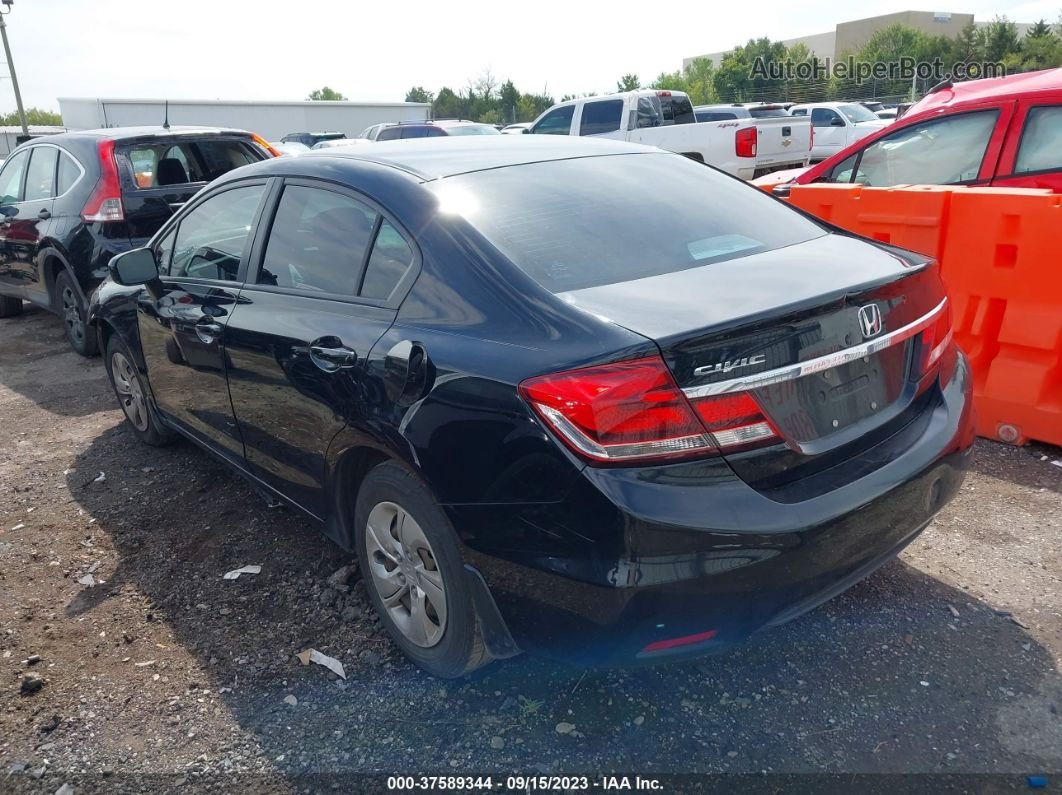 2014 Honda Civic Sedan Lx Black vin: 19XFB2F55EE019760