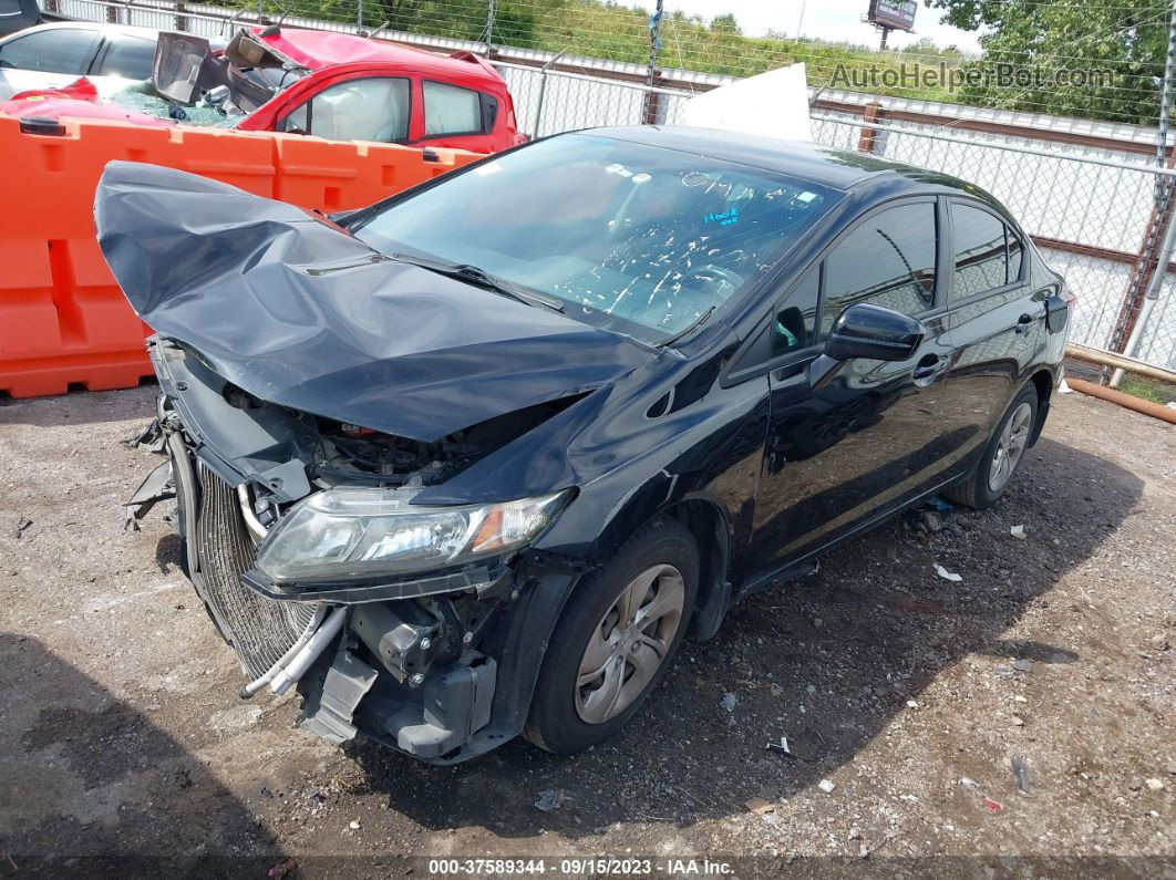 2014 Honda Civic Sedan Lx Black vin: 19XFB2F55EE019760