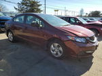 2014 Honda Civic Lx Красный vin: 19XFB2F55EE025946