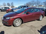 2014 Honda Civic Lx Red vin: 19XFB2F55EE025946