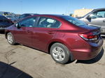 2014 Honda Civic Lx Red vin: 19XFB2F55EE025946