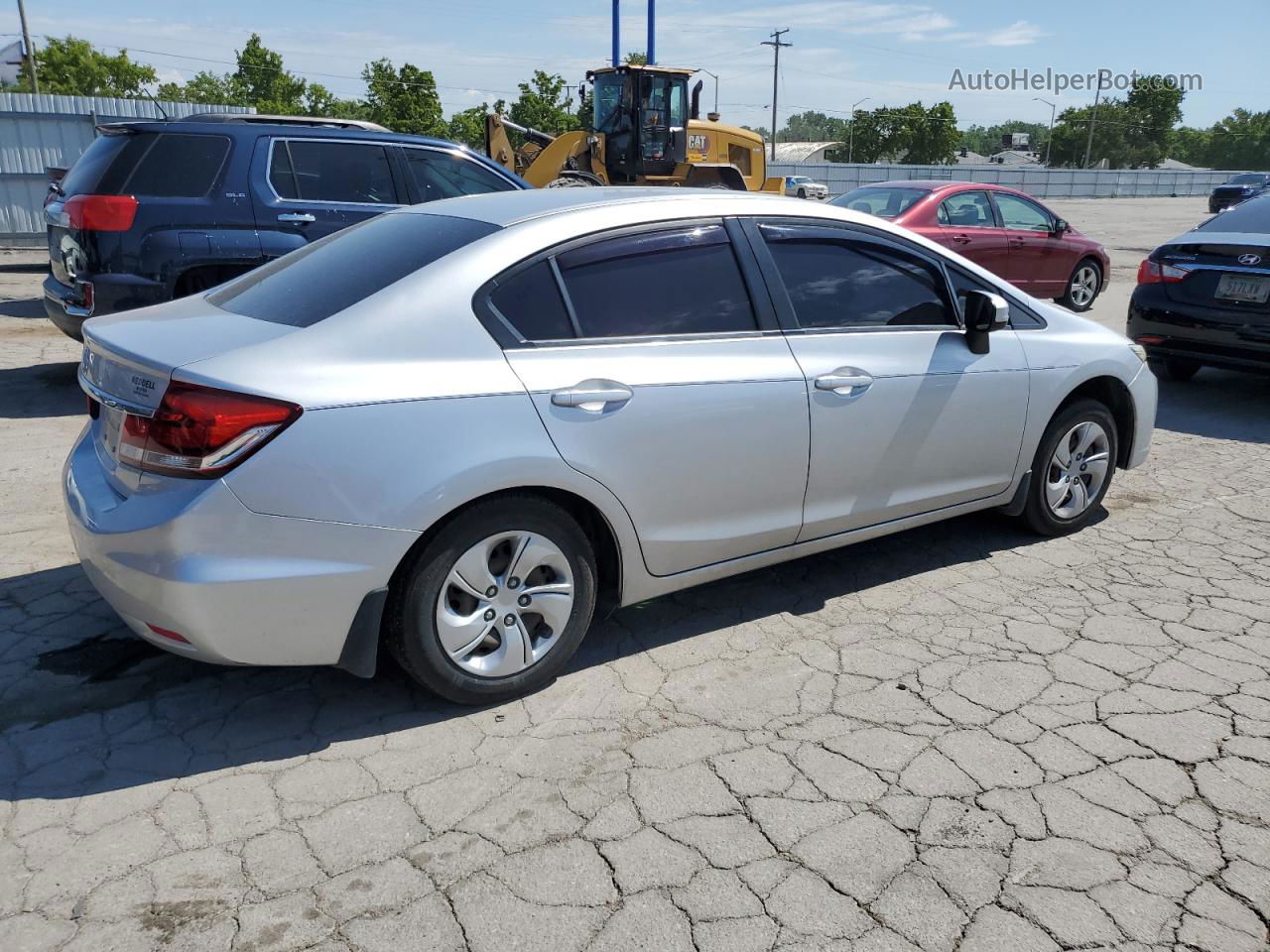 2014 Honda Civic Lx Silver vin: 19XFB2F55EE063838